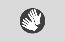Symbol för teckna - två händer
