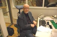 Lars-Erik Widell på SL-kontoret, bilden är tagen i december 2005